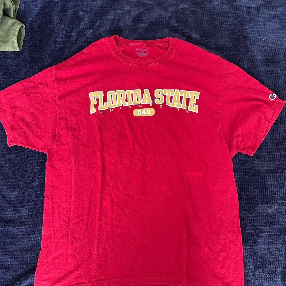 Champion Red Florida State Dad Shirt